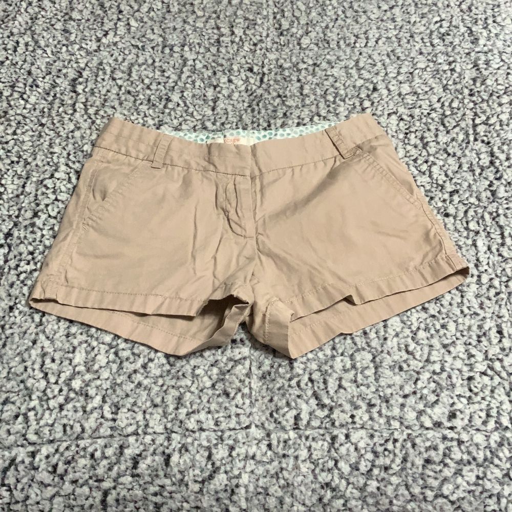 J Crew , 100%‎ cotton, Broke In, Shorts 3" inseam size 0